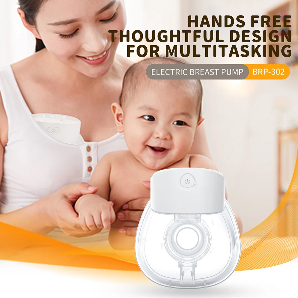 Breast Pump Hands-Free, Wearable & Portable Pump with Soft DoubleFit Flange, 2 Modes & 9 Levels Double Electric Pump Wireless