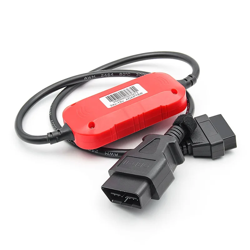 24V to 12V Heavy Duty Truck Adapter No protocol communication Golo Carcare Metal Code Reader Tool Cars
