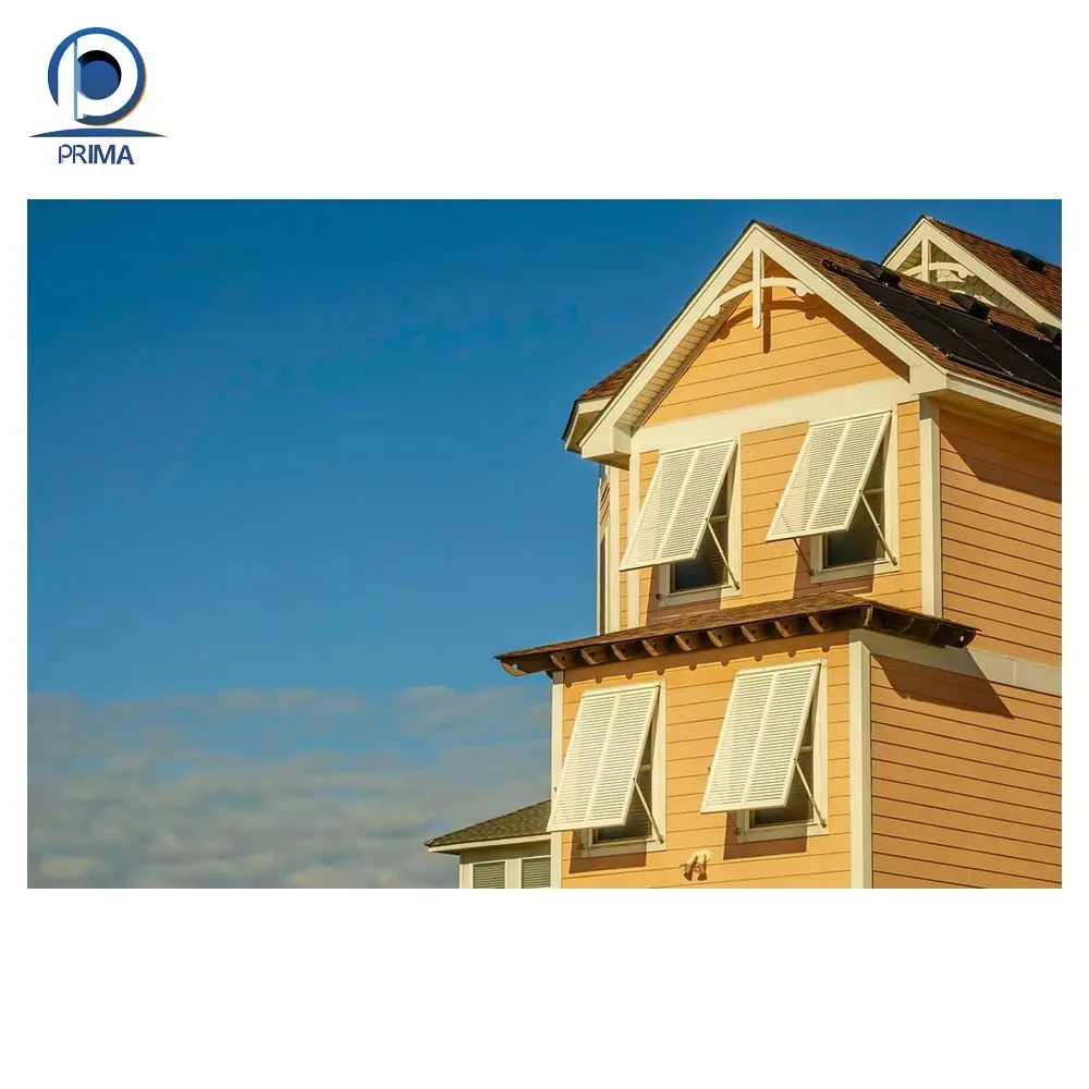 Prima Aluminum Glass Louver Window Adjustable Blades Shutter Windows Fixed Open Louvers Double Deflection Bathroom Vent Windows