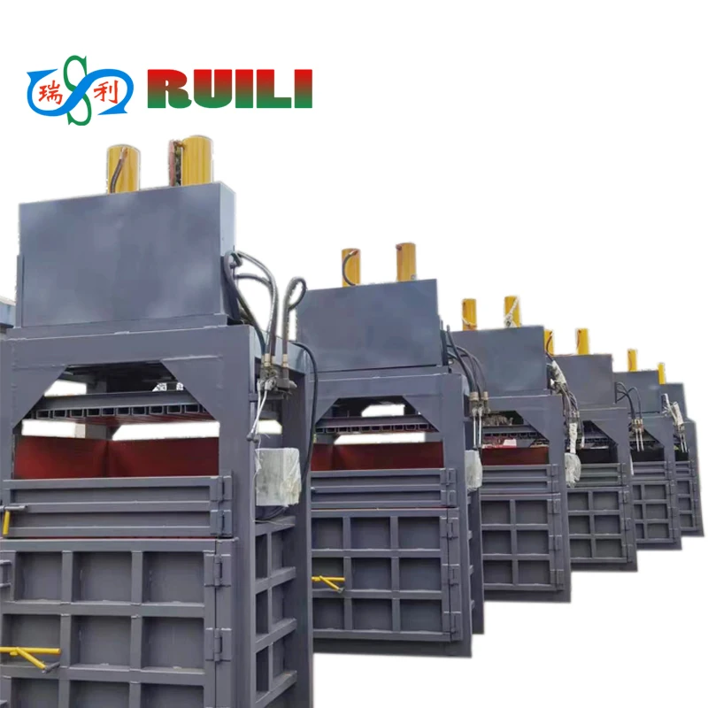 Vertical hydraulic baler for plastic bottles /wool/cartons/garment plastic press machine