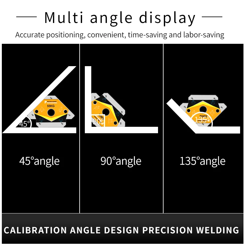 Welding artifact strong magnetic right-angle triangular magnetic welder fixer