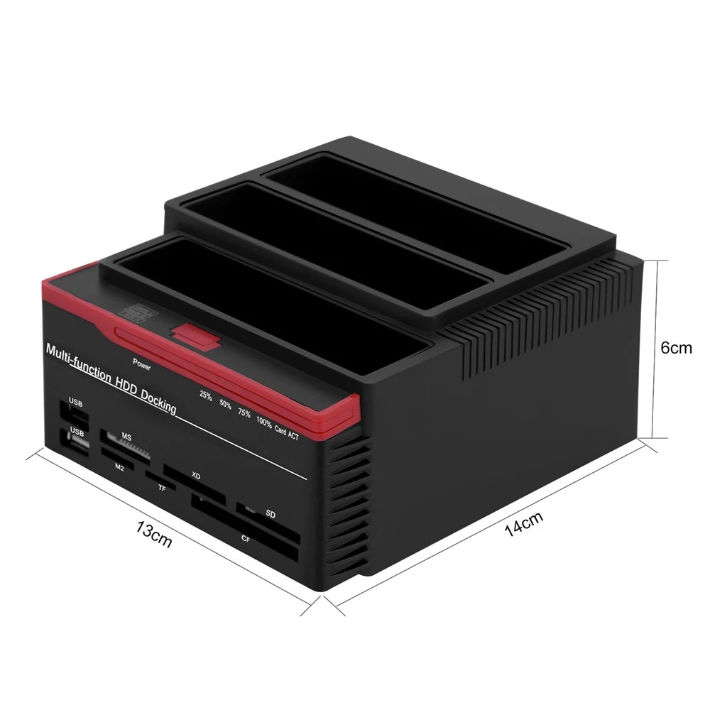 В 1 док-станция Sata Hdd все док Multi Функция USB 3,0 все с кард-ридер пластиковых запасов по ограничению на использование опасных материалов в производстве FCC Ce кард-ридер