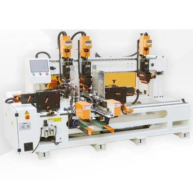 touch screen control CNC multi rows drilling machine with automatic feeding and returning NANXING woodworking machinery