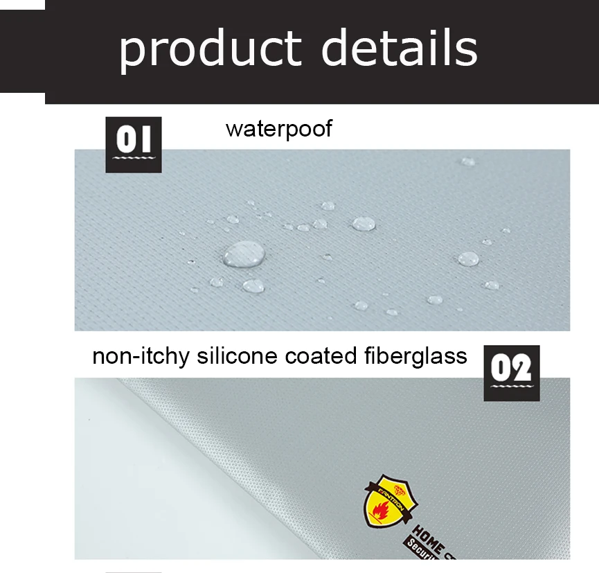 Fireproof Money Bag Waterproof and Fireproof Document Bag with Zipper Small Fireproof Safe Box Money Pouch  for Cash Passport