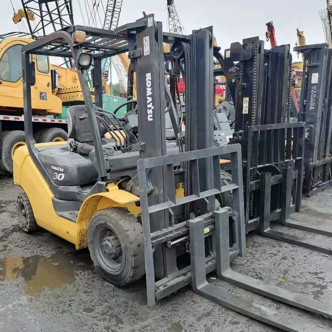 used forklift komatsu 10ton 5ton 3ton 2.5ton komatsu forklift stages mast fd50 fd30 fd25 komatsu forklift Isuzu engine fork lift