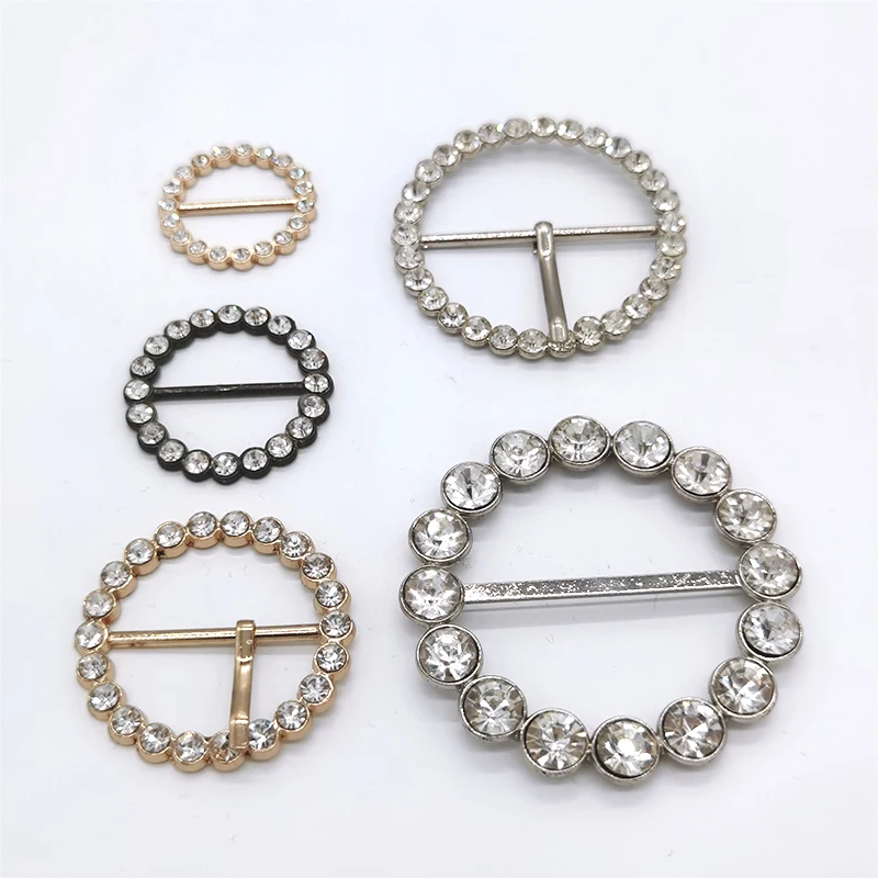 The Latest Fashion Zinc Alloy Pin Buckles Rhinestones Pin Buckle Manufacturers Shoe Buckles Metal (1600465082424)