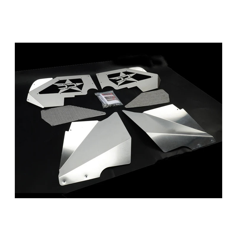 Silver Aluminium Alloy Front Inner Fender Liner for Jeep Wrangler JK 2007+ Auto Accessories