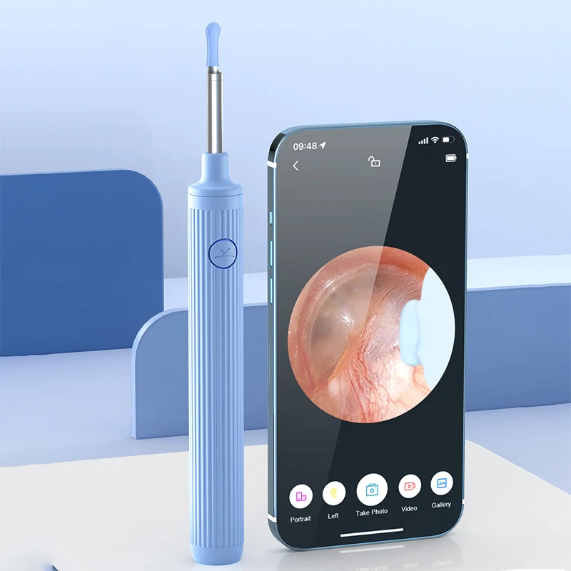 HD 1080P Smart Visual Pro 5MP Home Use Baby Wireless Ear Cleaner with Camera dog pet ear cleaner ear cleaner machine