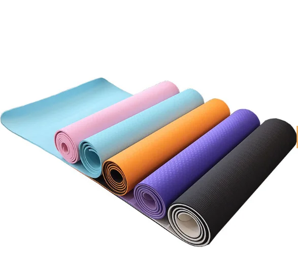 6MM 10MM  Home Use Pilates Eco Non Slip Yoga Mat Exercise Equipment  Yoga Mat