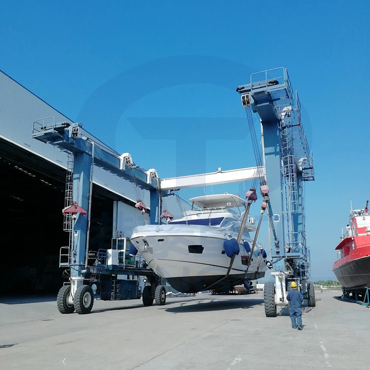 Шинный козловой кран 45 тонн 90 80 яхта мобильный подъемный для продажи