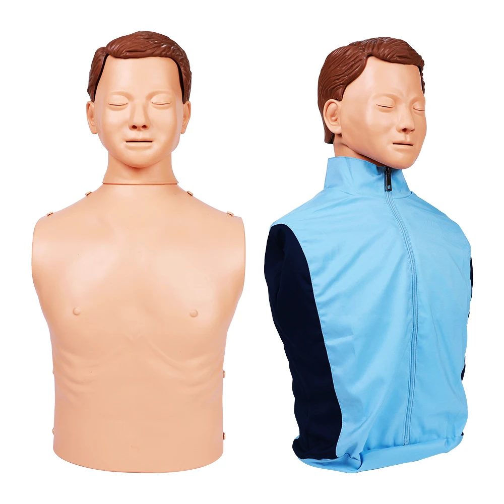 WAP-CM100S Medical Silicone Mannequin Dummy First Aid Training CPR Manikin
