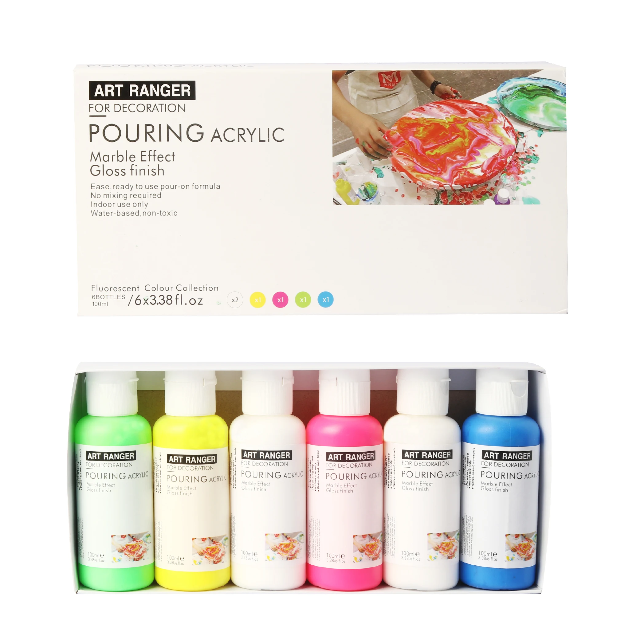 
diy rock painting acrylic pouring paint set 