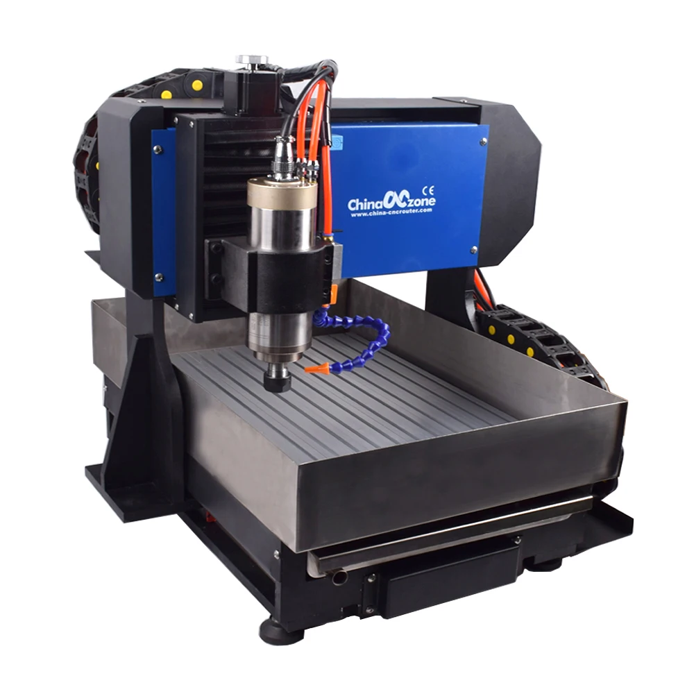 
mini desktop 3/4 axis 2200W water cooling spindle cnc 3040 engraving router machine for steel copper aluminum 