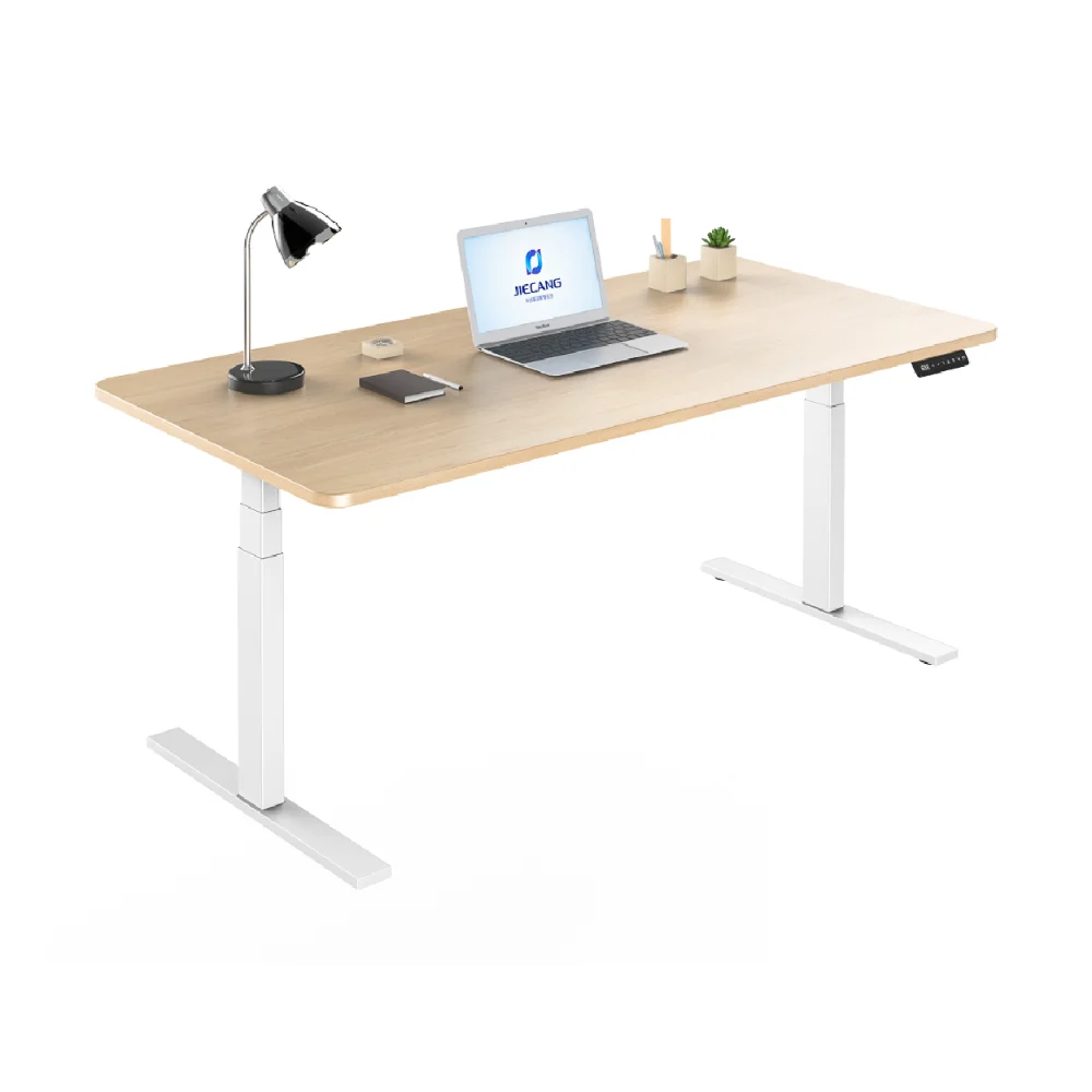 JIECANG Modern Office Furniture Electric Powered Sit to Stand Desk with Remote Hand Control