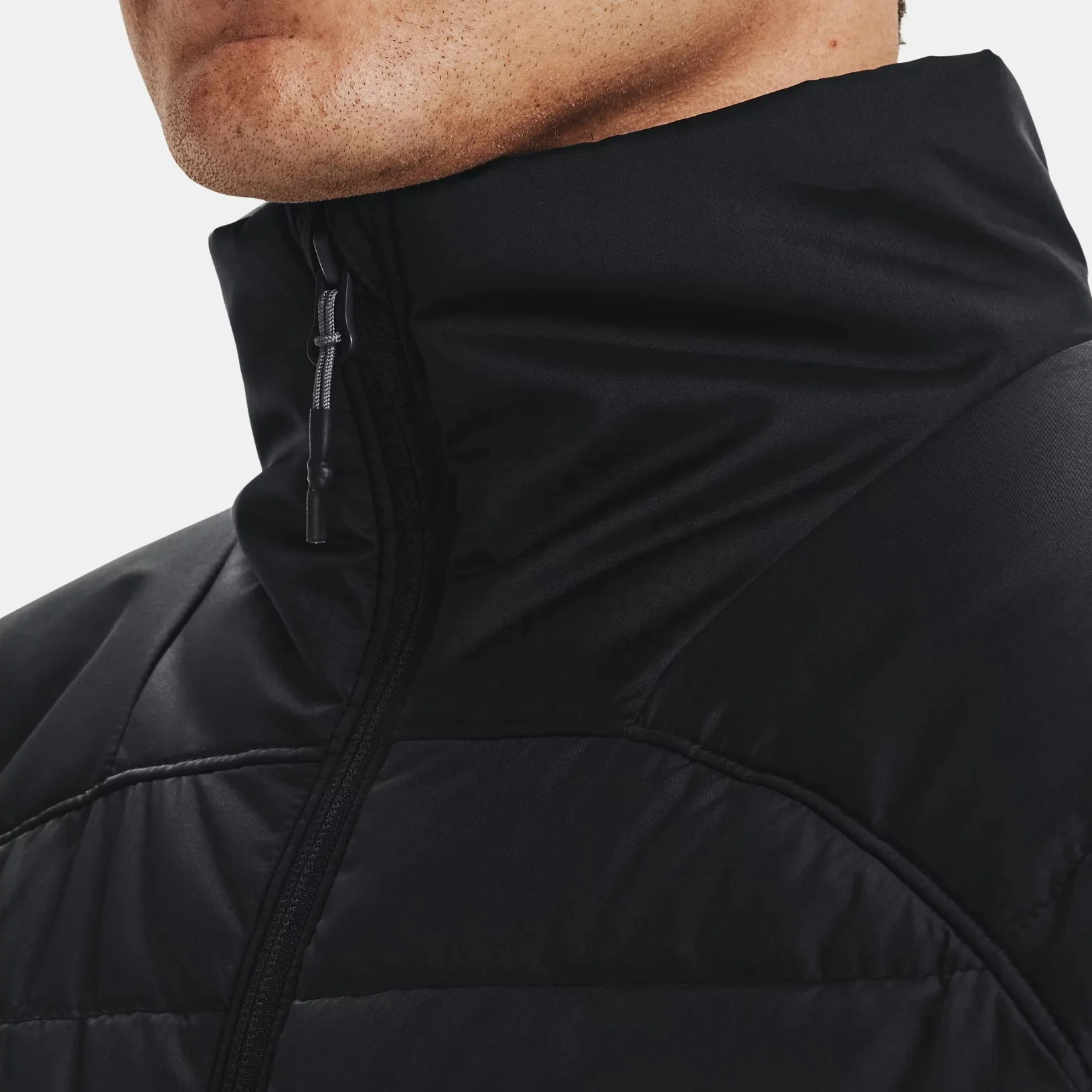 Wholesale clothing custom logo men luxury jackets work out casual waterproof full zipper puffer jacket for men winter