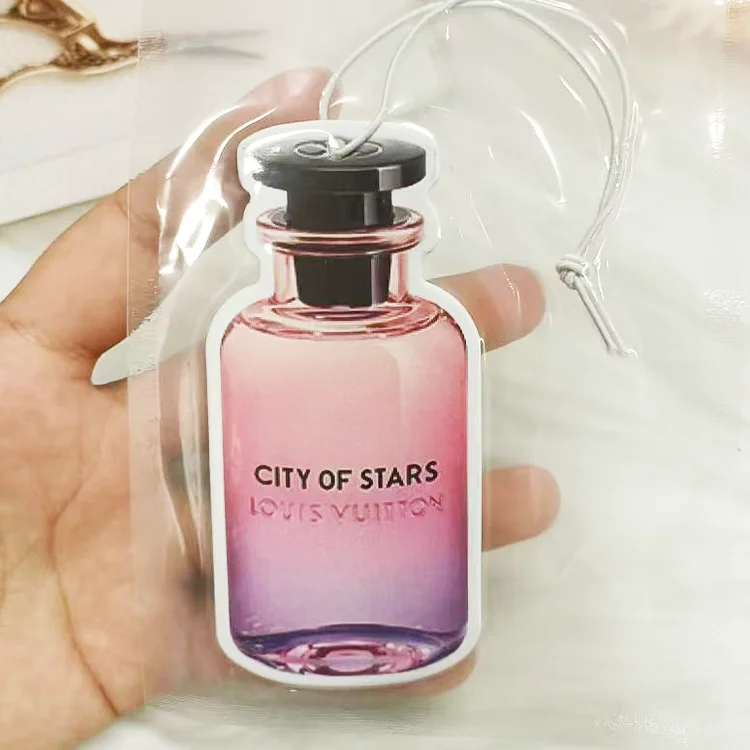 Kunshan China supplier simplicity perfume bottle design custom air freshener long lasting fresh car perfume