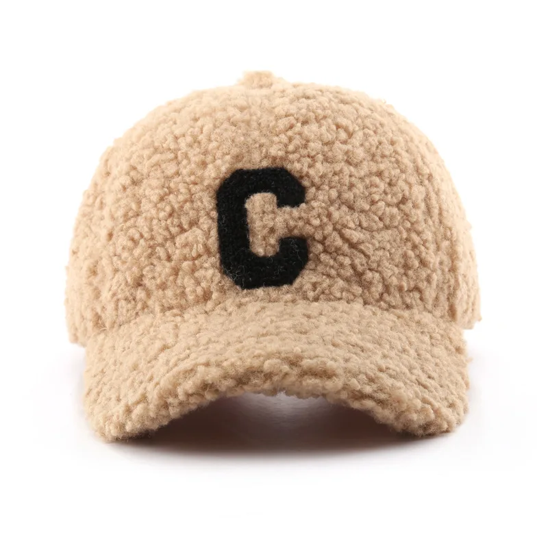 New Style Fashion Ladies Winter hats Polyester Sherpa 6-Panel High Quality Custom Embroidery Logo Baseball Cap Hats For Women