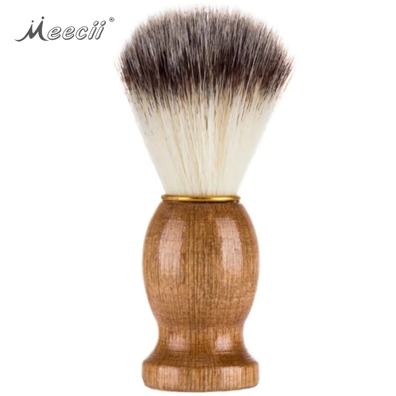 
Cosmetics Tool Wood Handle Soft Boar Bristle Hair Men Makeup Beard Shaving Brush 