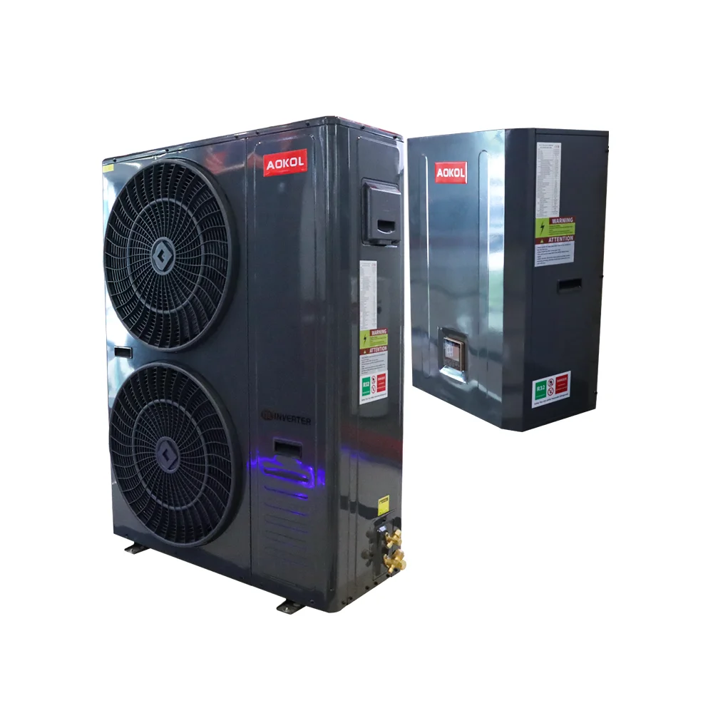 Europe A+++ Air to Water heat pumps,AOKOL manufacture R32 Split type 15kW Heat Pump,Smart Wifi inverter EVI oem heat pump heater