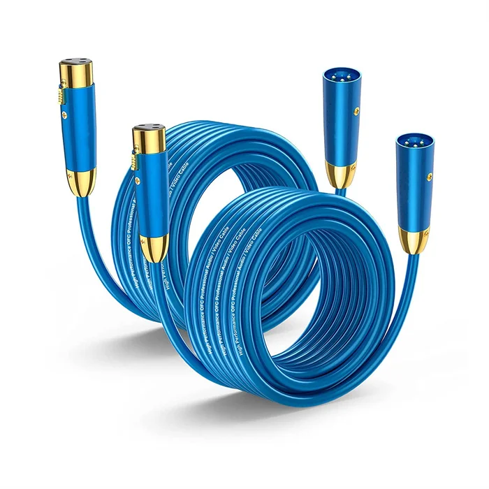 Factory direct sale XLR cable male to female Mic Cable Balanced XLR 3 Pin Male to Female Audio Cord