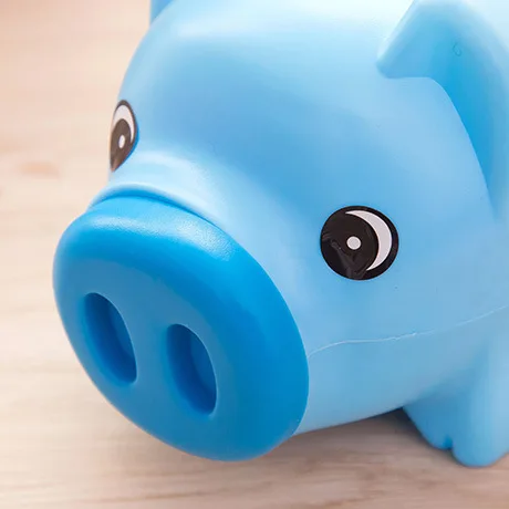 High quality Cheap Unbreakable Wholesale lovely PVC Pig Shaped large plastic piggy banks