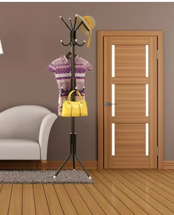 Clothes and Hats Rack Floor Bedroom Coat Hook Bedroom Vertical Tree Branch Shape Holder Hat Scarf Handbag Storage Hanger Rack