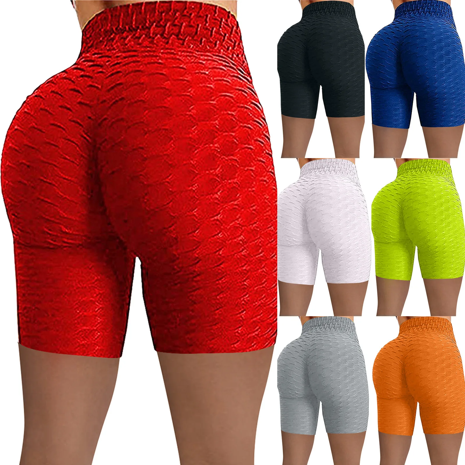 FanLi 2022 Custom Women Butt Lifting Yoga Pants Workout Short Leggings High Waisted Booty Scrunch Butt Shorts