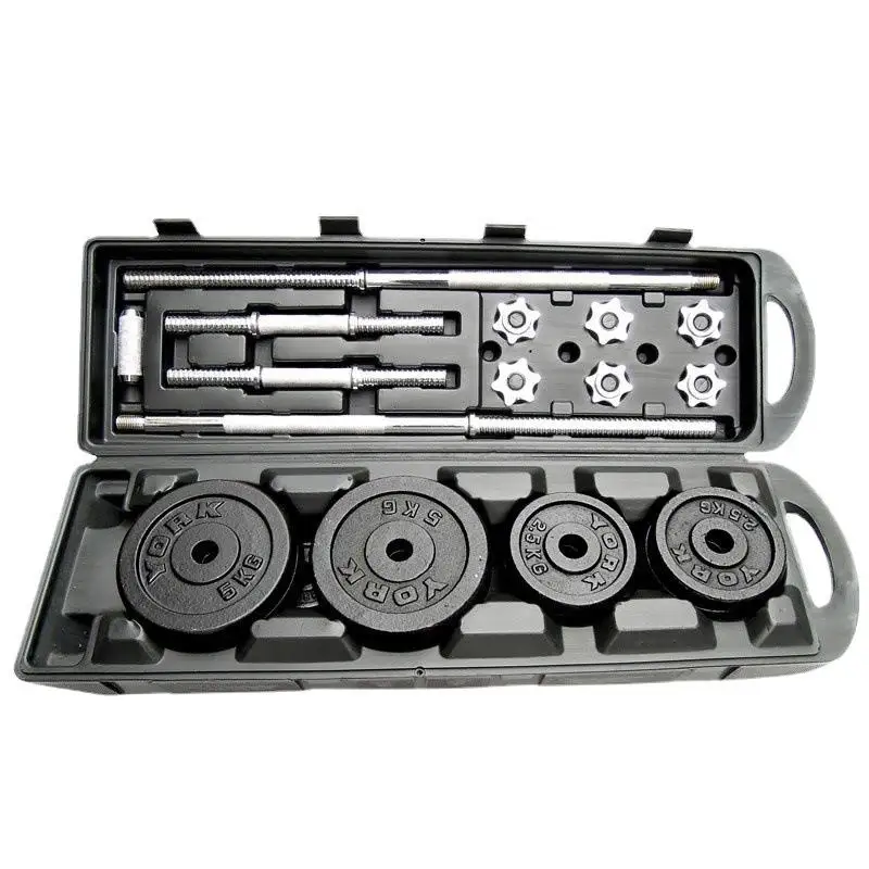 Weight Lifting Gym Equipment Fitness&Body Building home gym wholesale Cheap Steel 50kg Cast Iron Adjustable Dumbbells Set