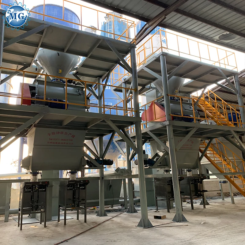 Automatic Feeding 30T/H Dry Mortar Production Line Wall Putty Making Machine