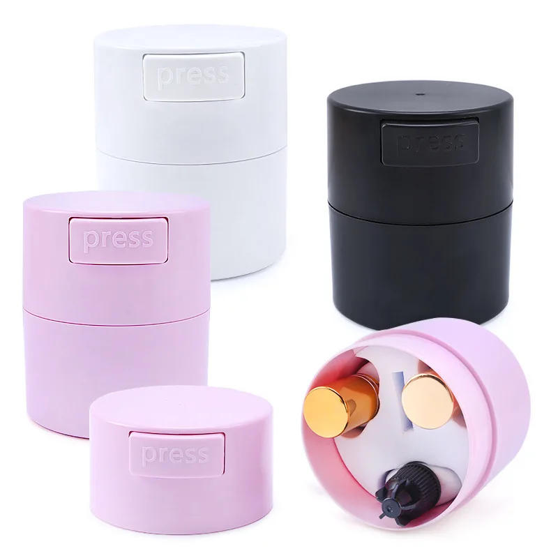 New Matte Fashion Eyelash Glue Storage Tank Container Adhesive Stand Activated Carbon Sealed Storage Holder Container Adhesive