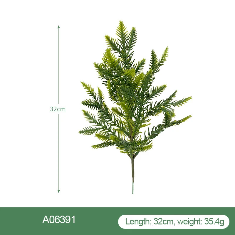 Christmas Pine Needle Branch Embellishing Home Garden Decoration Evergreen Pine Tree Branches Beauty Artificial Pine Branches