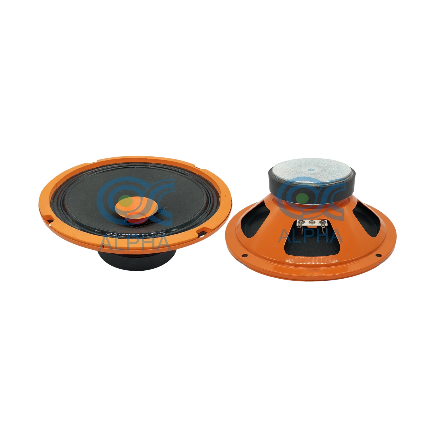 Hot 6.5 inch car audio loudspeaker 10 watt music amplifier pa speaker fullrange car woofer with orange frame gasket double cone
