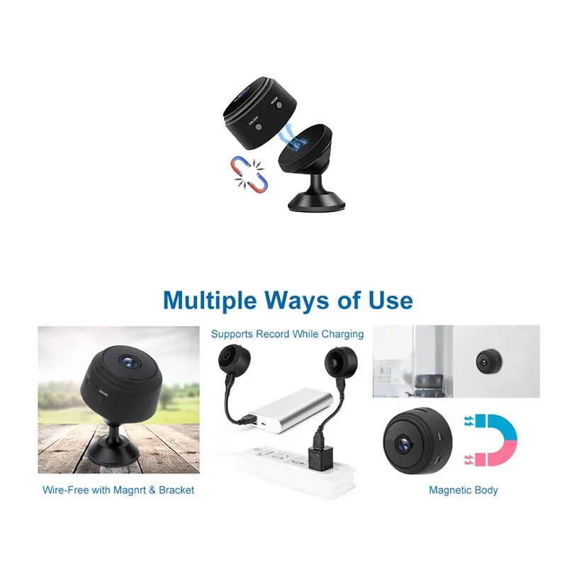 A9 Wireless ip Mini Camera Home Security Camera WiFi Night Vision 1080P Wireless Surveillance Camera Remote Monitor