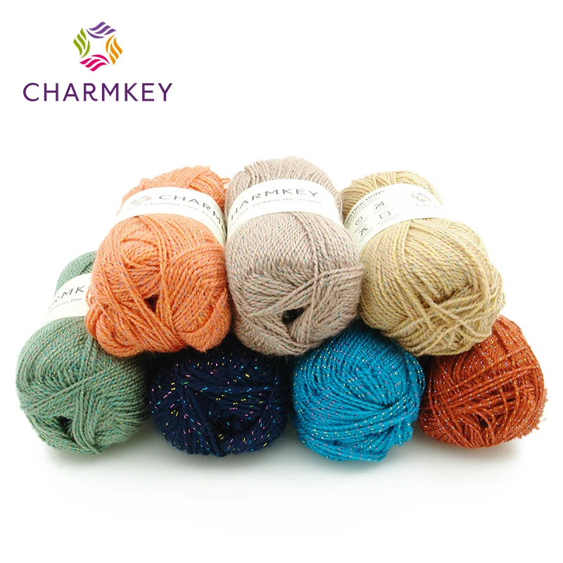 Soft  fashion yarn crochet fancy yarn gold color lurex metallic yarn for knitting