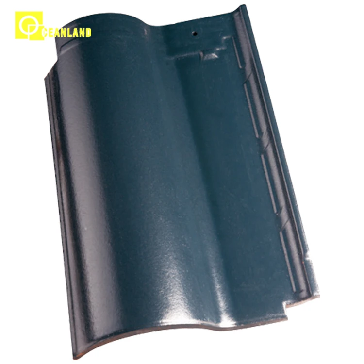 chinese ceramic roof tilel factory direct sale porcelain roof tile color