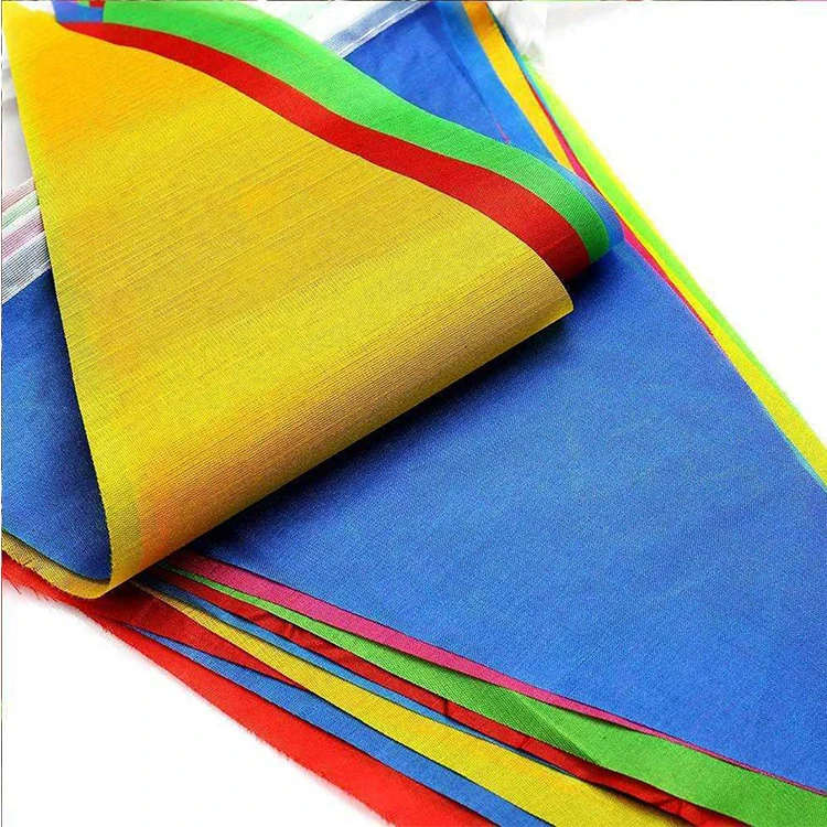 polyester custom logo team party national day all country banner pennant bunting flag