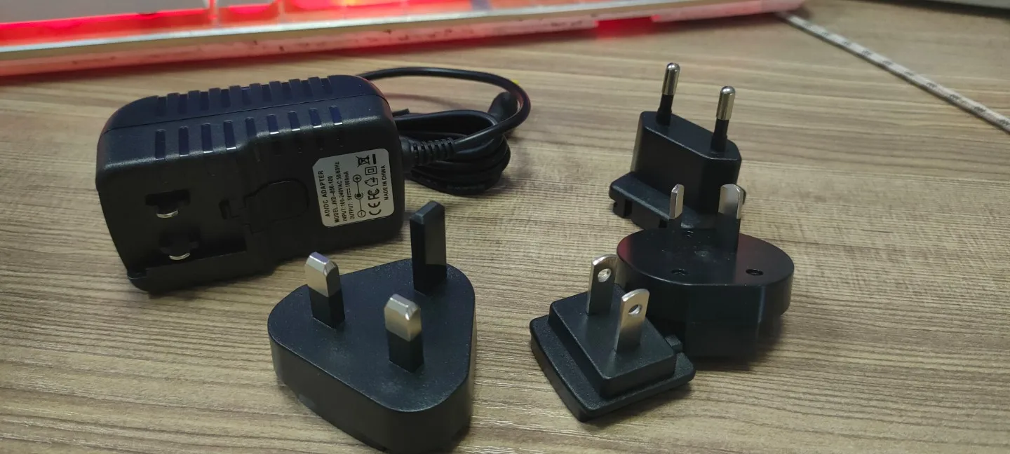 interchangeable plug ac dc adaptor 12v 1a 2a power adapter charger