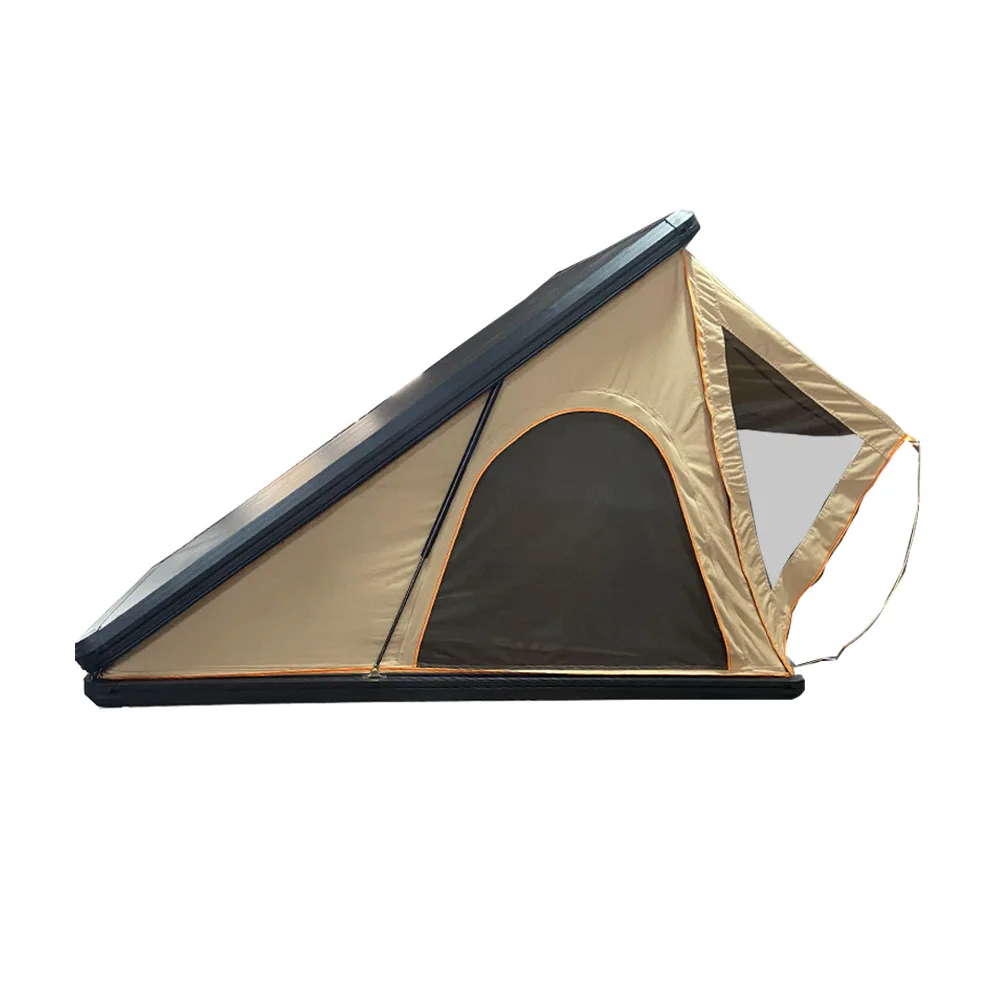 Self-Drive Aluminum Hydraulic Roof Tent Rain-Proof 2-Person Outdoor Camping Equipment with Oxford & Canvas Fabric for Cars