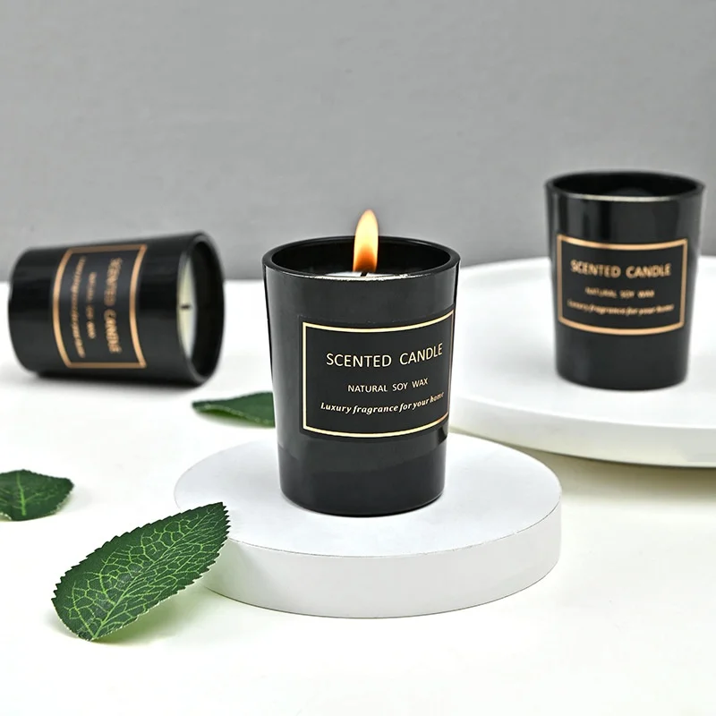 Custom Logo Printing luxury Waterproof vinyl Gold silver Foil stamping Candle Roll Packaging Label Sticker For Candle Jar
