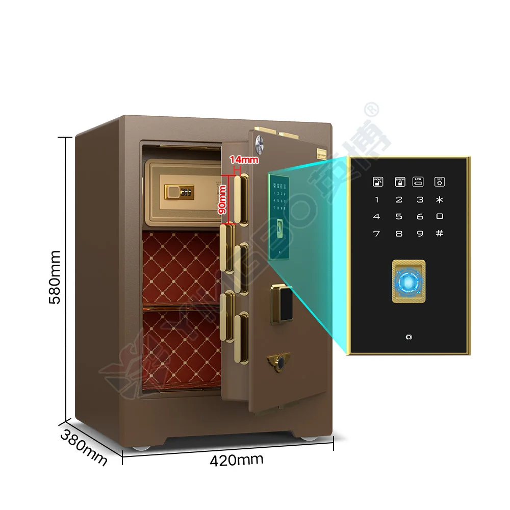 CSP Certificate Safes Home Fingerprint Lock Large Safe Box