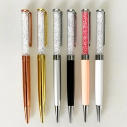Factory wholesales high quality promotion metal ball pen diamond crystal pen with custom logo