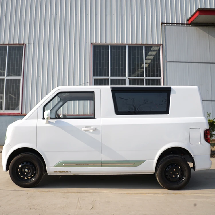 Micro-business Transport Four-wheeled Two-seater Left Hand Drive Led Light Electric Van Vehicle Delivery Cargo Cars