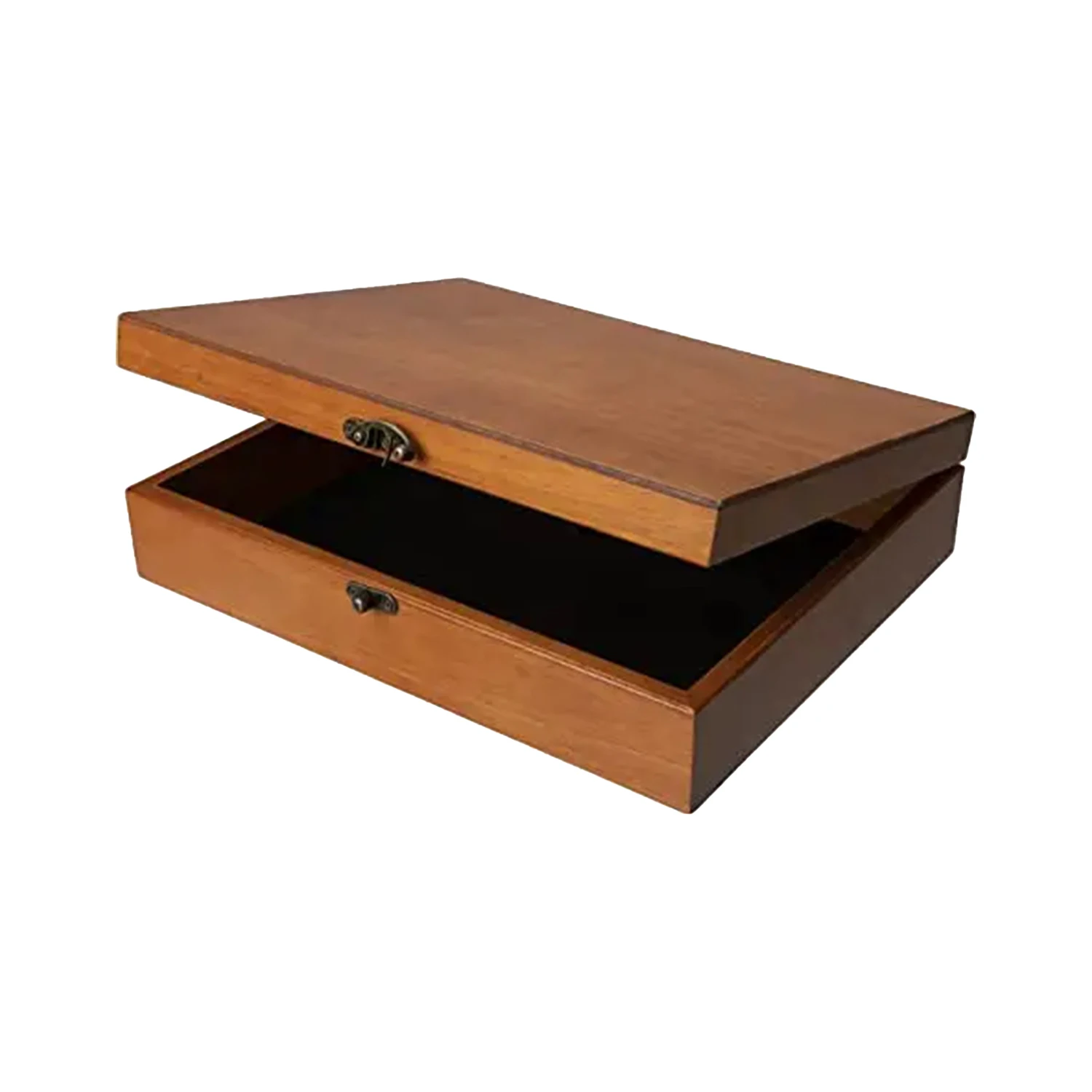 Custom Solid Wood Storage Boxes Stand Type with Different Styles Painted Decorative Pattern Jewelry Display