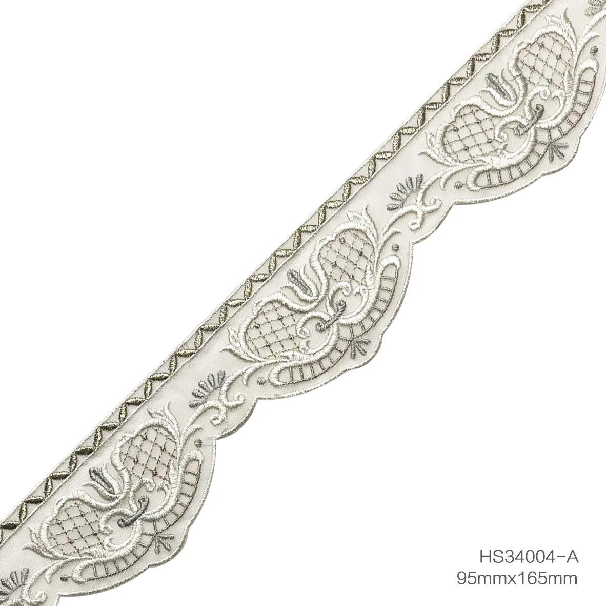 Direct selling french milk silk lace  sofa pillow case home textile patchwork decorative woven white lace trim