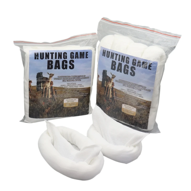 Rolled Heavy Duty Quarter Bags Big Hunting Game Meat for Elk Caribou Deer 48-Inch X4 28-Inch X1