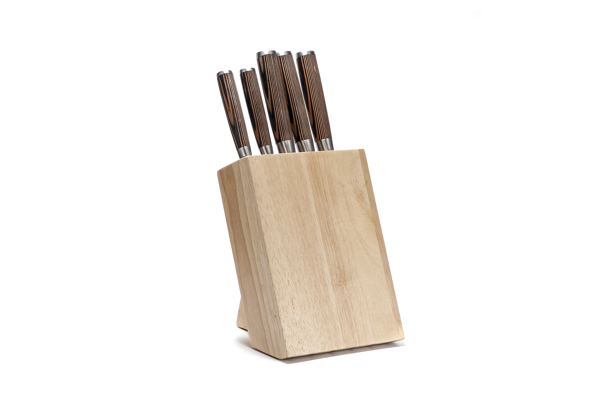 Professional High Quality Stainless Steel Chef Knife Set with Pakka Wood Handle Kitchen Knives Set