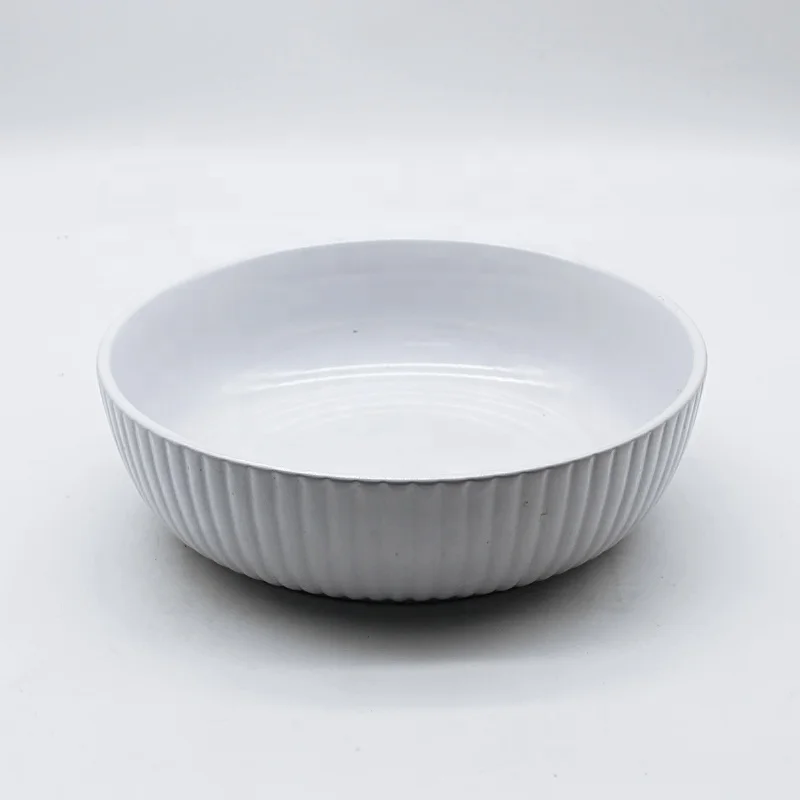 custom logo restaurant plain white round porcelain dinner rice soup ceramic bowls