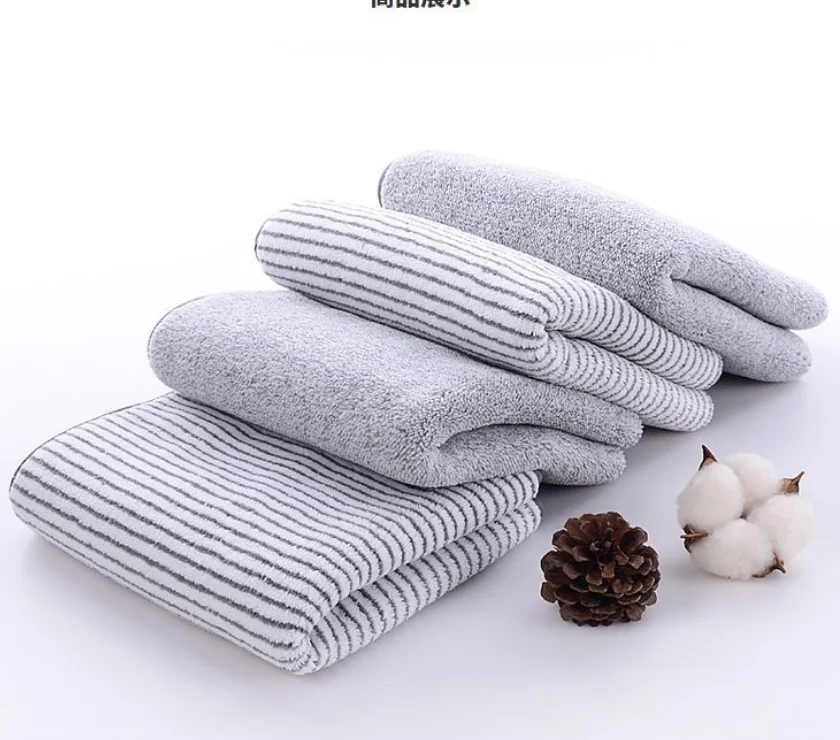 
Luxury Bamboo Charcoal Fiber Microfiber Coral Fleece Towels Fast Dry Customized Towels 