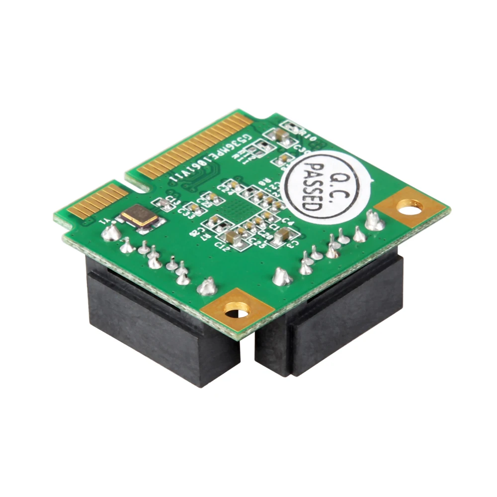 Mini PCI-Express to SATA 3.0 Support 6Gb/s 2x Internal Port RAID Controller Card