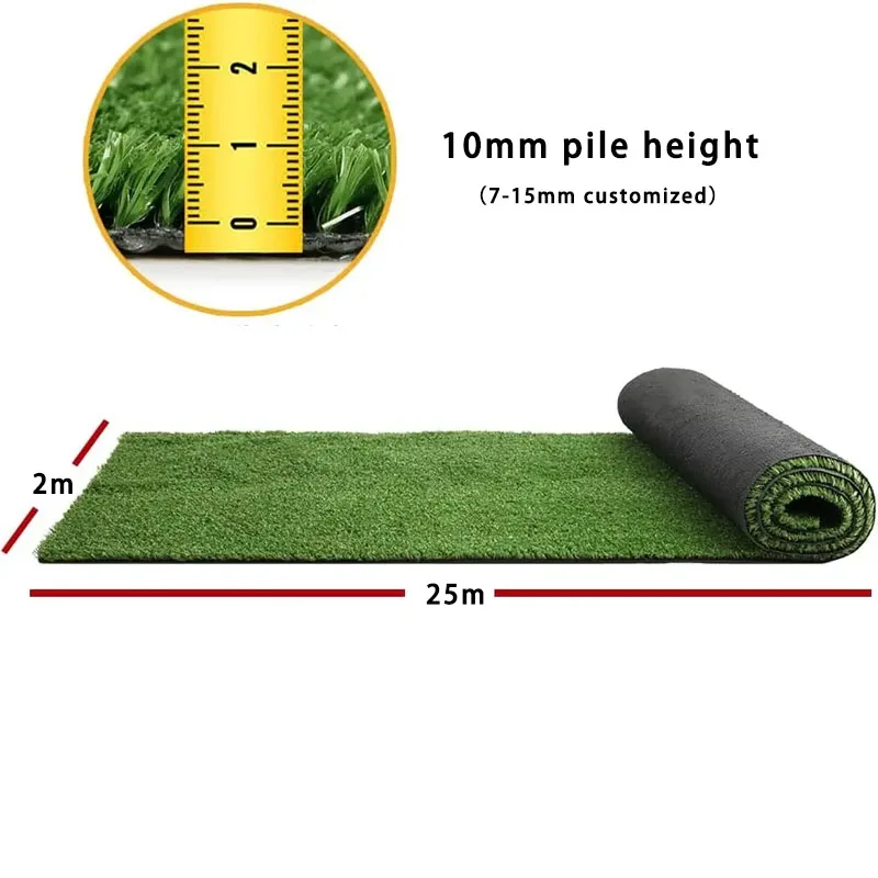 Cheap price outdoor decorative green fake grass 10mm artificial grass carpet for wedding events wall decor